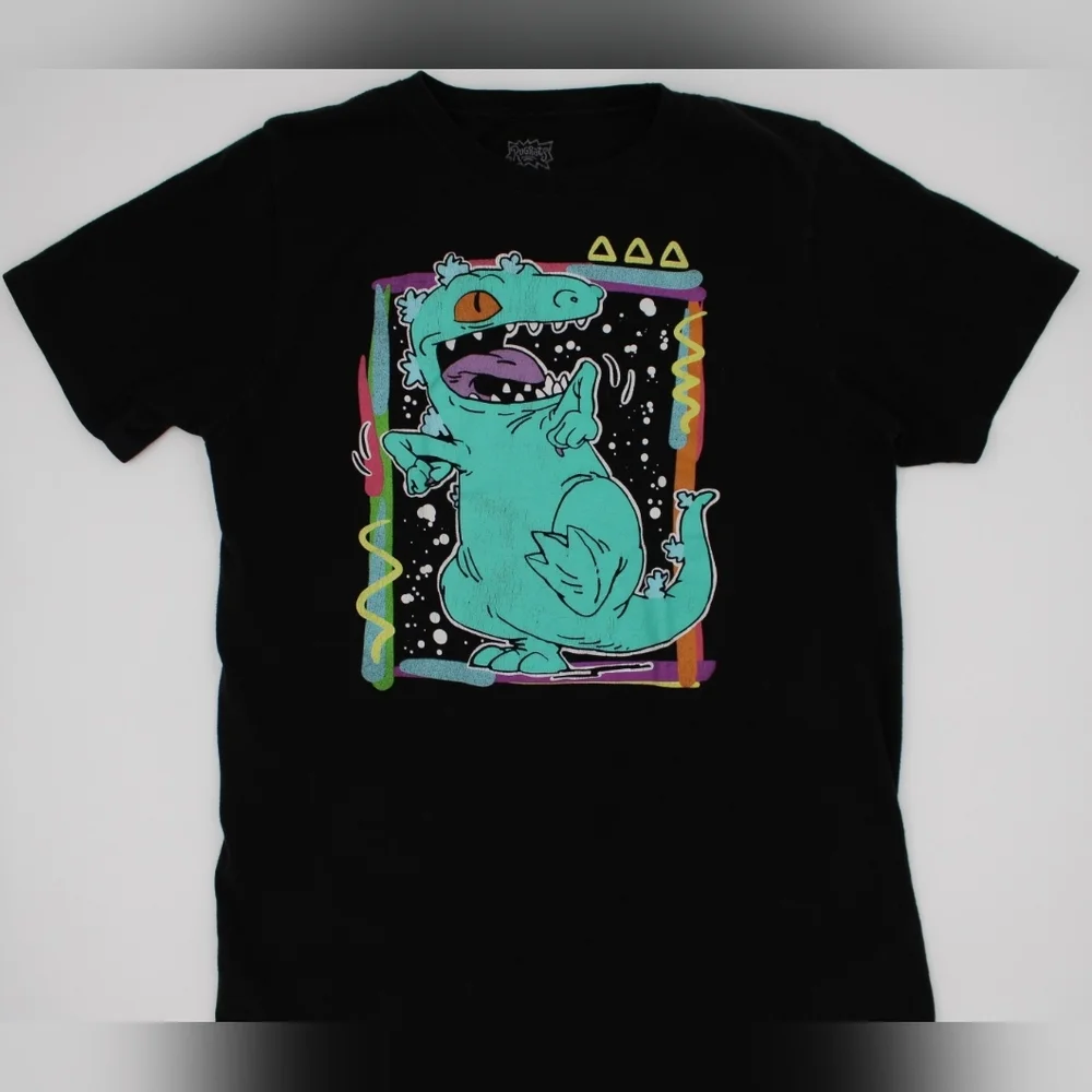Unisex Black Rugrats Graphic Tee – Size 18/20 - Picture 2 of 6